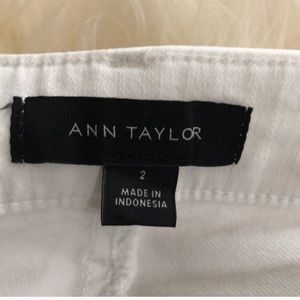 Ann Taylor white jeans size 2